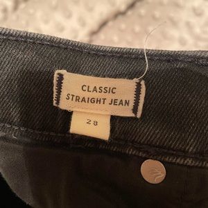 Madewell classic straight jeans